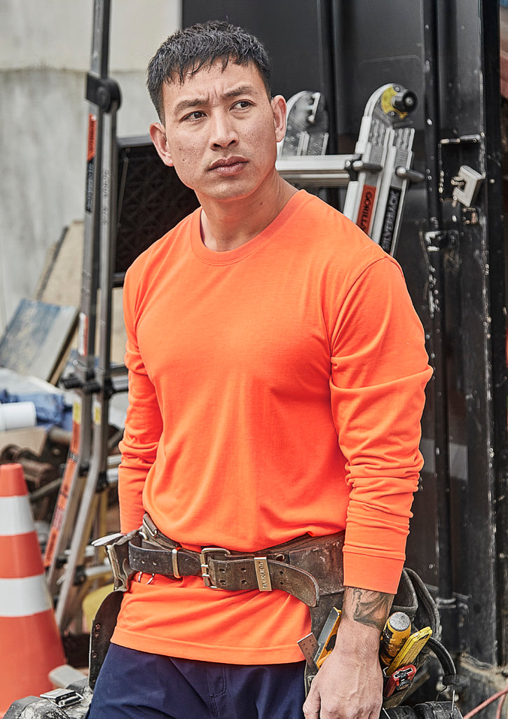Mens Hi Vis Long Sleeve Tee - Simply Merchandise