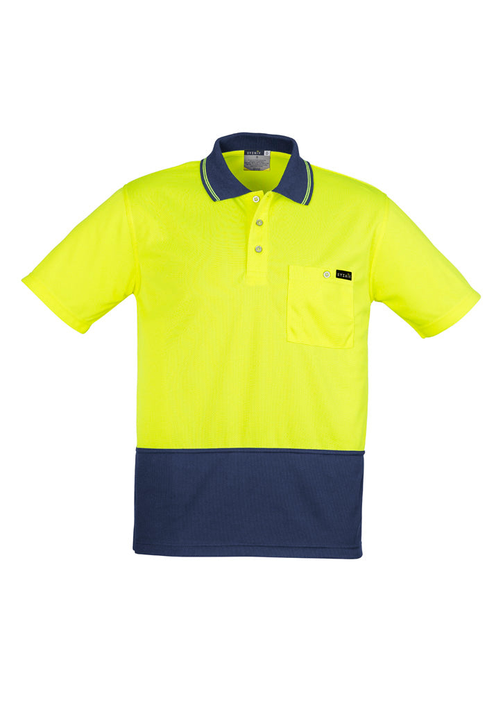 Mens Hi Vis Comfort Back Short Sleeve Polo - Simply Merchandise