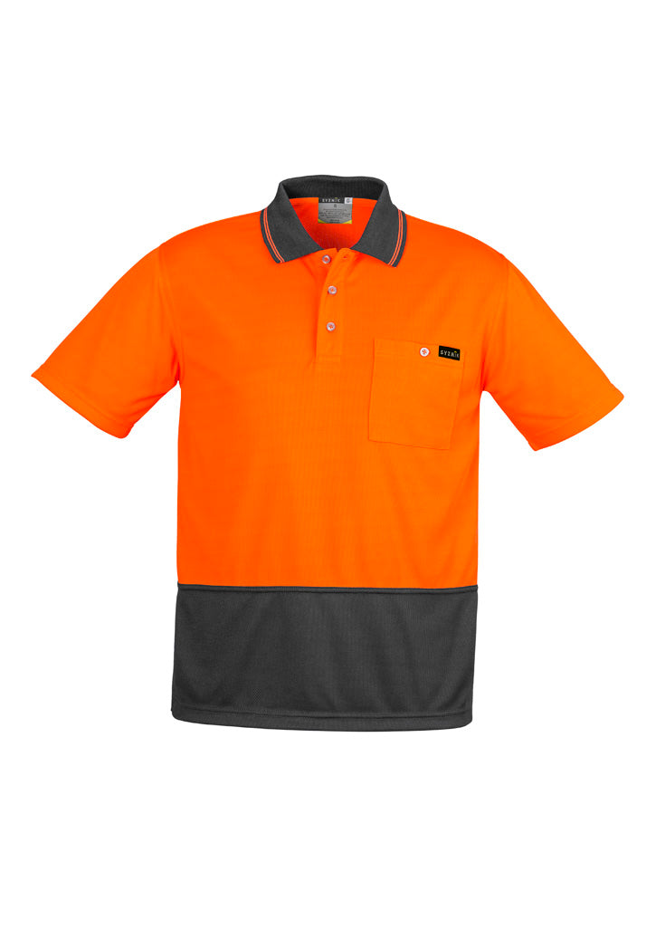 Mens Hi Vis Comfort Back Short Sleeve Polo - Simply Merchandise