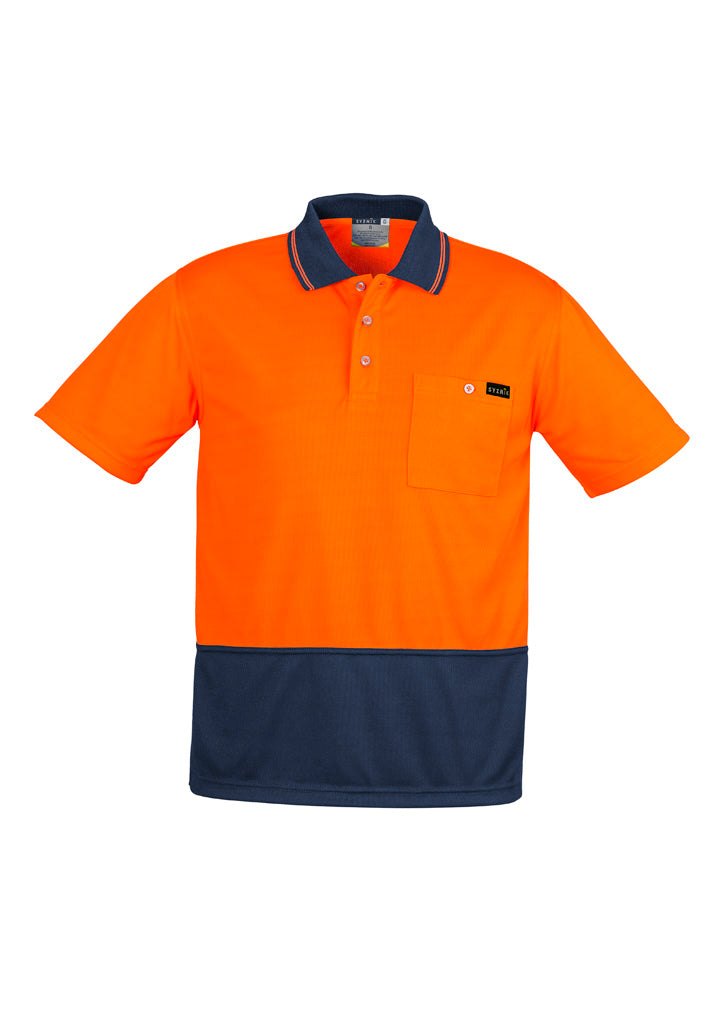Mens Hi Vis Comfort Back Short Sleeve Polo - Simply Merchandise
