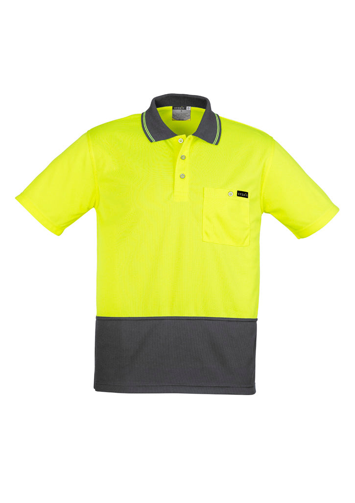 Mens Hi Vis Comfort Back Short Sleeve Polo - Simply Merchandise