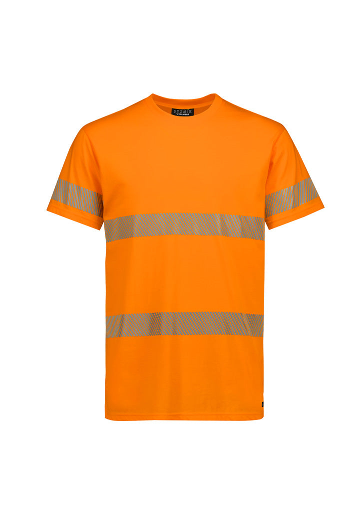 Mens Hi Vis Segmented Tape Cotton Tee Shirt with custom branded logo - Simply Merchandise
