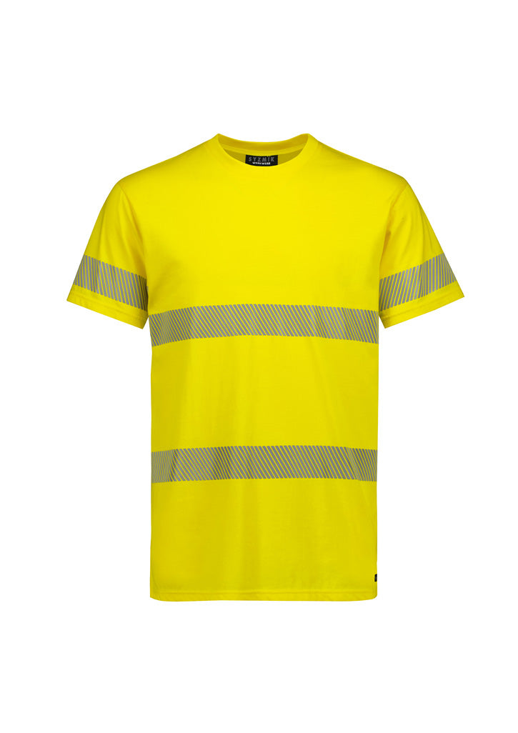 Mens Hi Vis Segmented Tape Cotton Tee Shirt with custom branded logo - Simply Merchandise