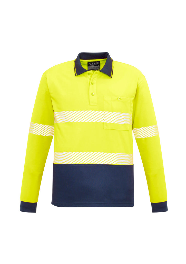 Unisex Hi Vis Segmented Tape Long Sleeve Polo - Simply Merchandise
