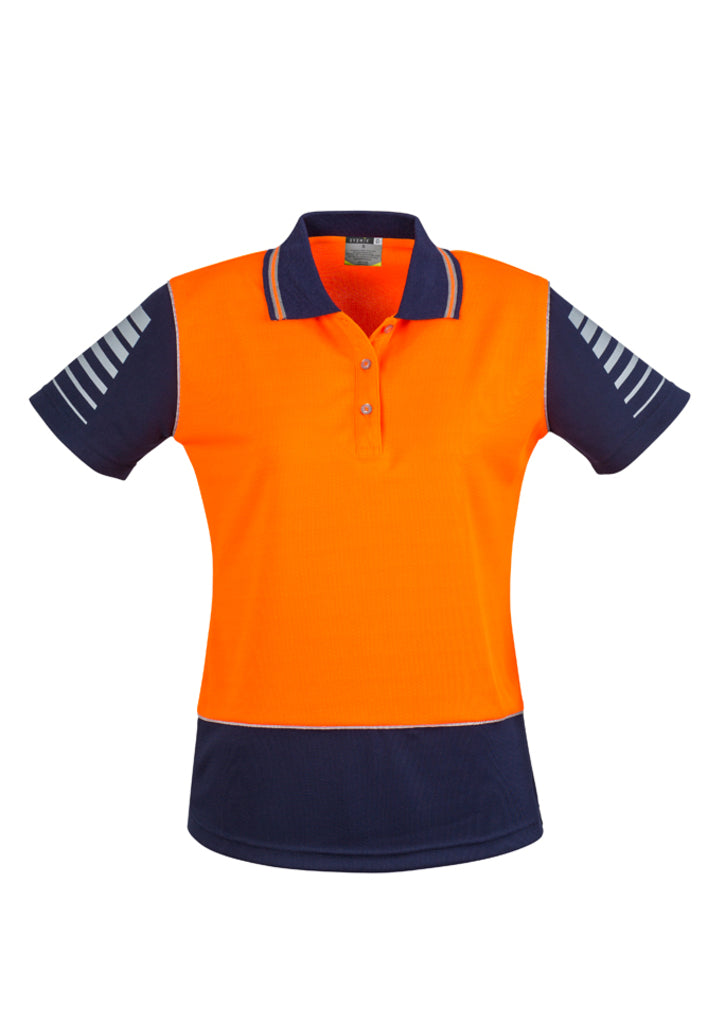 Womens Hi Vis Zone Short Sleeve Polo - Simply Merchandise