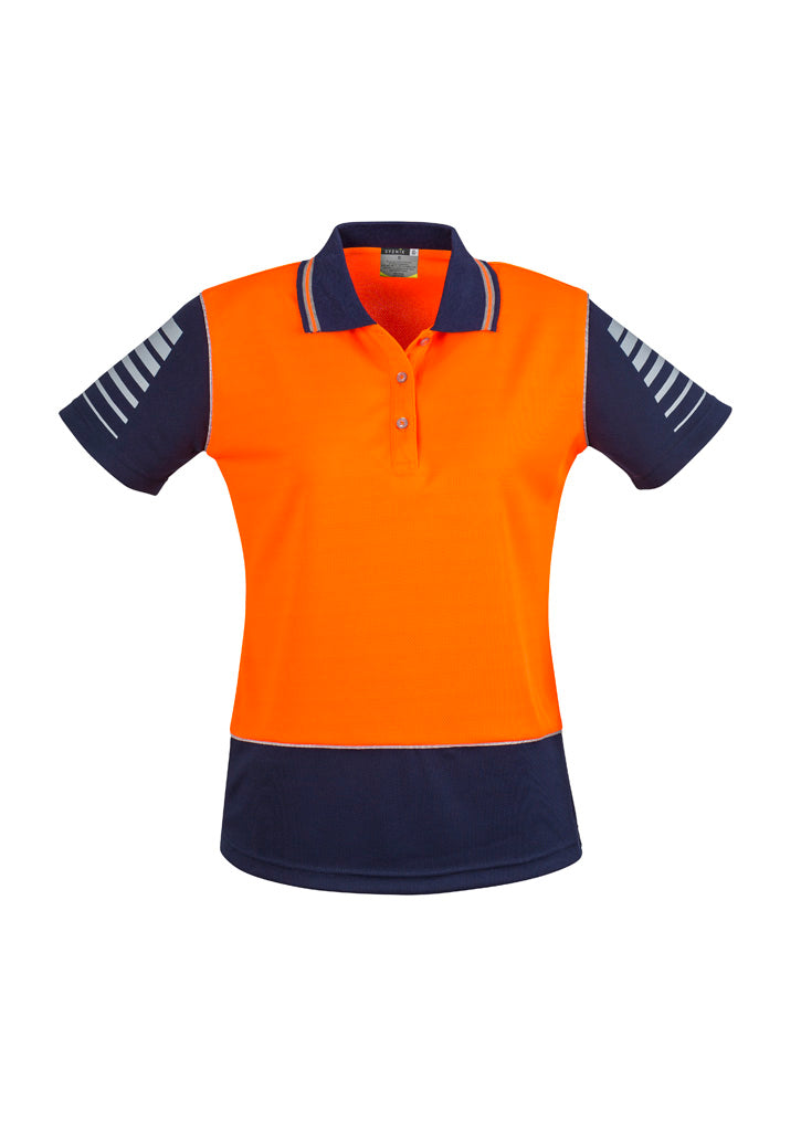 Womens Hi Vis Zone Short Sleeve Polo - Simply Merchandise
