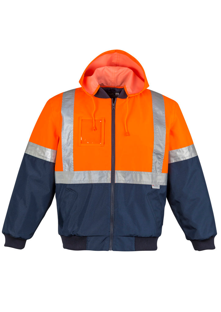 Mens Hi Vis Quilted Flying Jacket - Simply Merchandise