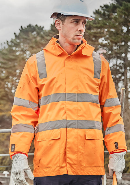 Unisex Hi Vis VIC Rail 4 In 1 Waterproof Jacket - Simply Merchandise