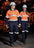 Womens Orange Flame Taped Cargo Pant - Simply Merchandise