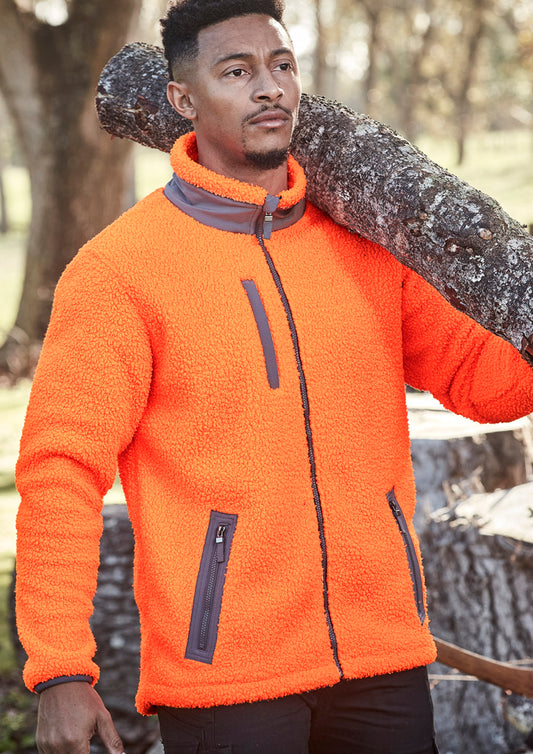 Unisex Streetworx Full Zip Sherpa Fleece - Simply Merchandise
