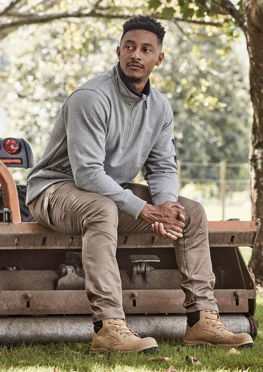 Unisex 1/4 Zip Brushed Fleece Pullover - Simply Merchandise