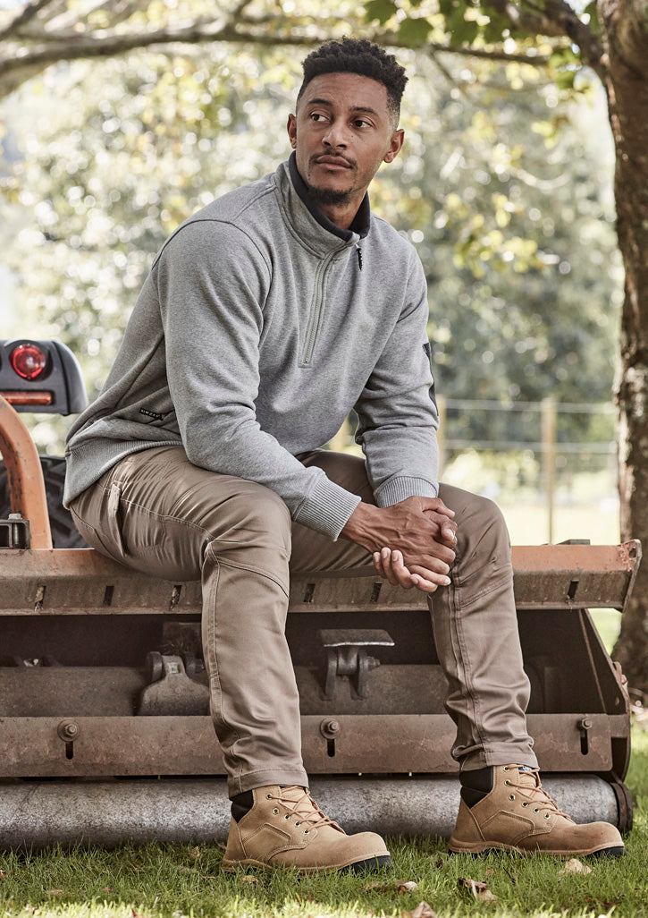 Unisex 1/4 Zip Brushed Fleece Pullover - Simply Merchandise
