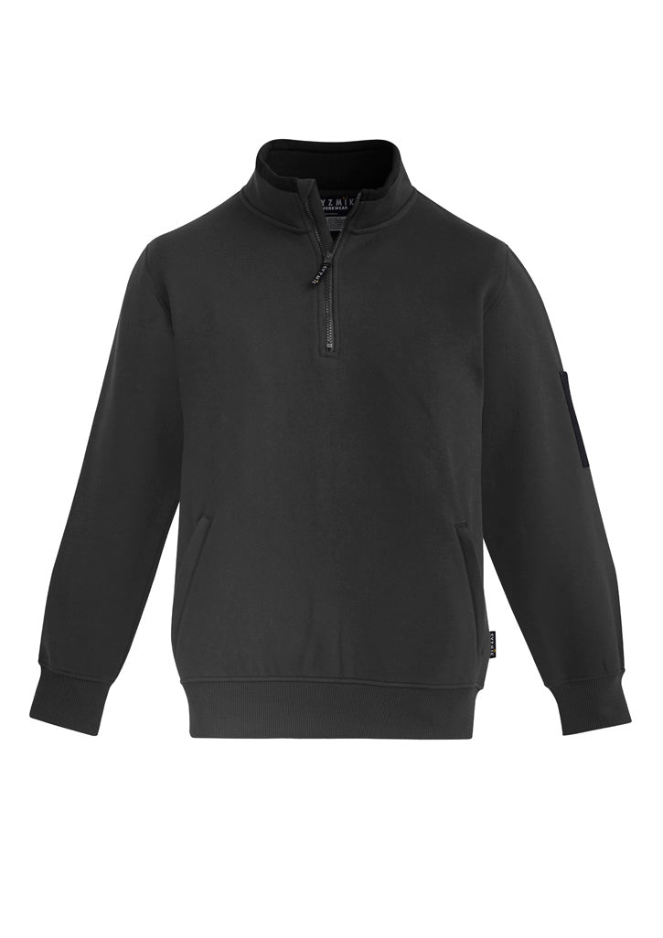 Unisex 1/4 Zip Brushed Fleece Pullover - Simply Merchandise