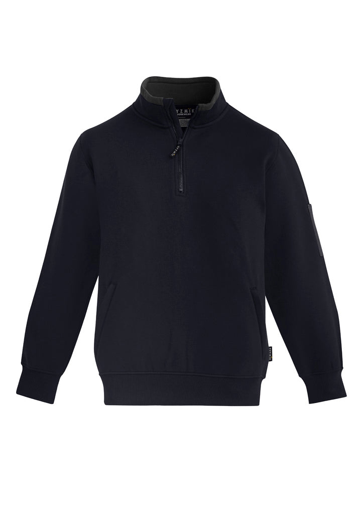 Unisex 1/4 Zip Brushed Fleece Pullover - Simply Merchandise