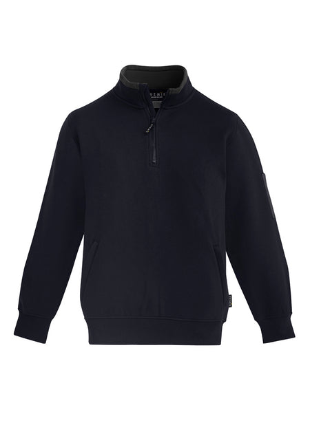 Unisex 1/4 Zip Brushed Fleece Pullover - Simply Merchandise