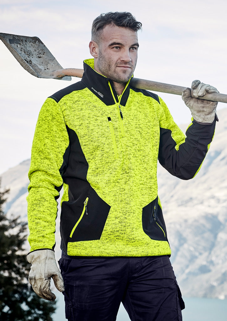 Unisex Streetworx Reinforced Knit 1/2 Zip Pullover - Simply Merchandise