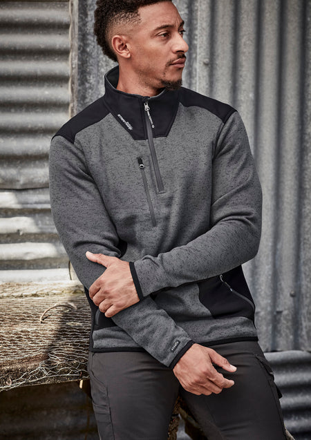 Unisex Streetworx Reinforced Knit 1/2 Zip Pullover - Simply Merchandise