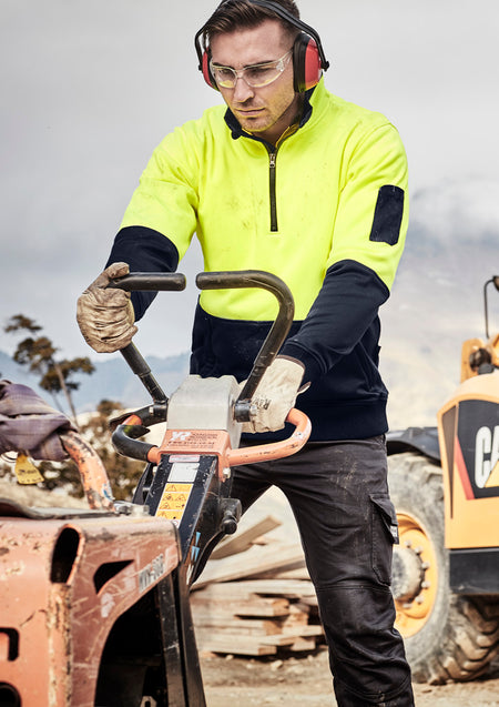 Unisex Hi Vis 1/2 Zip Pullover - Simply Merchandise