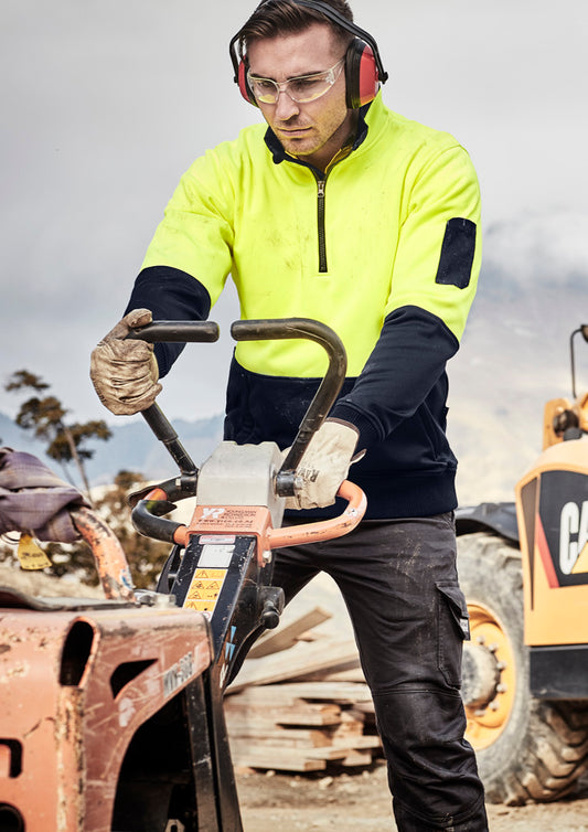 Unisex Hi Vis 1/2 Zip Pullover - Simply Merchandise