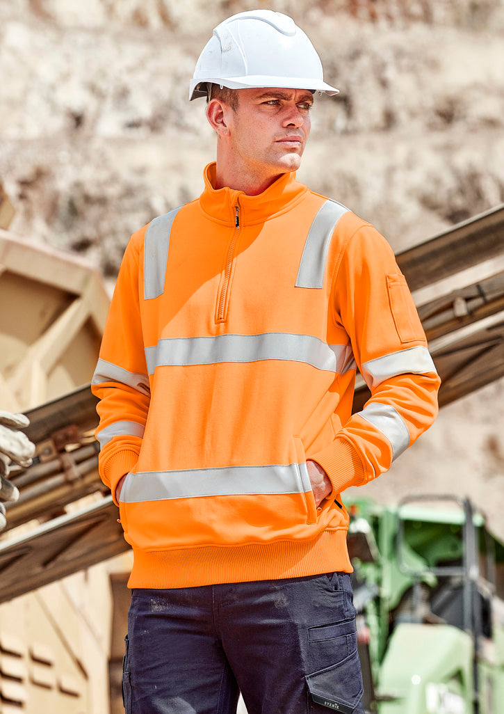 Unisex Hi Vis VIC Rail 1/4 Zip Pullover - Simply Merchandise