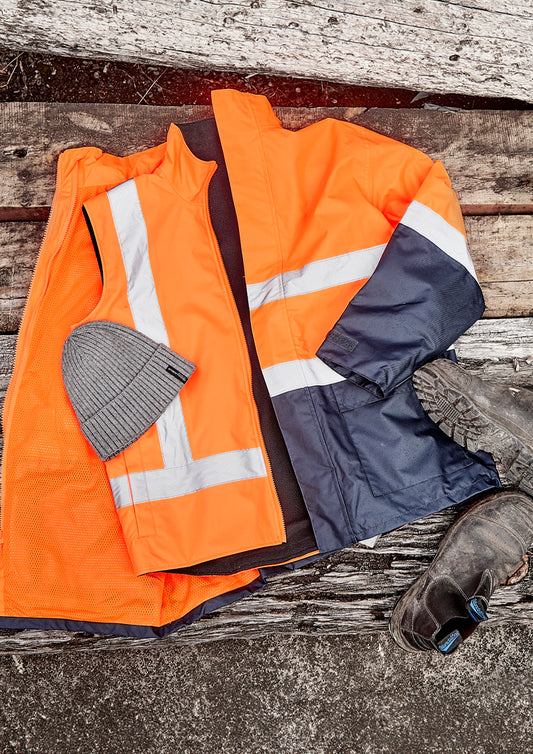 Unisex Hi Vis Waterproof Reversible Vest - Simply Merchandise