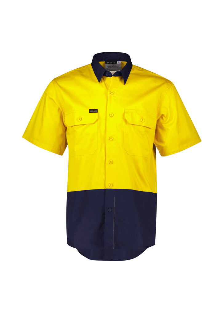 Mens Hi Vis Short Sleeve Shirt - Simply Merchandise