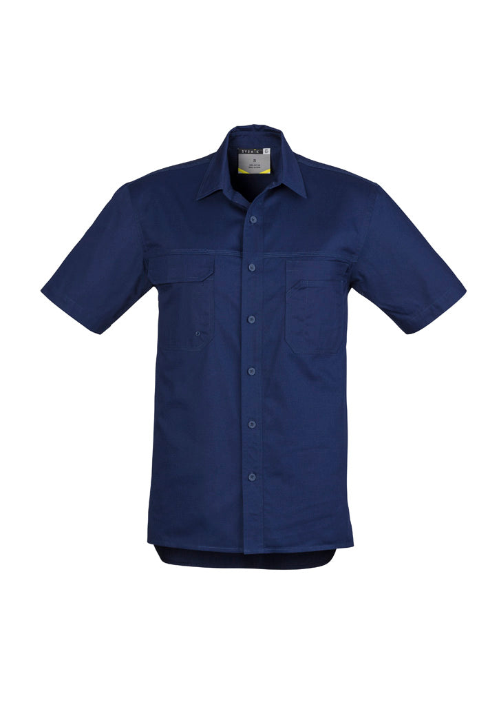 Mens Lightweight Tradie Short Sleeve Shirt with custom branded logo - Simply Merchandise