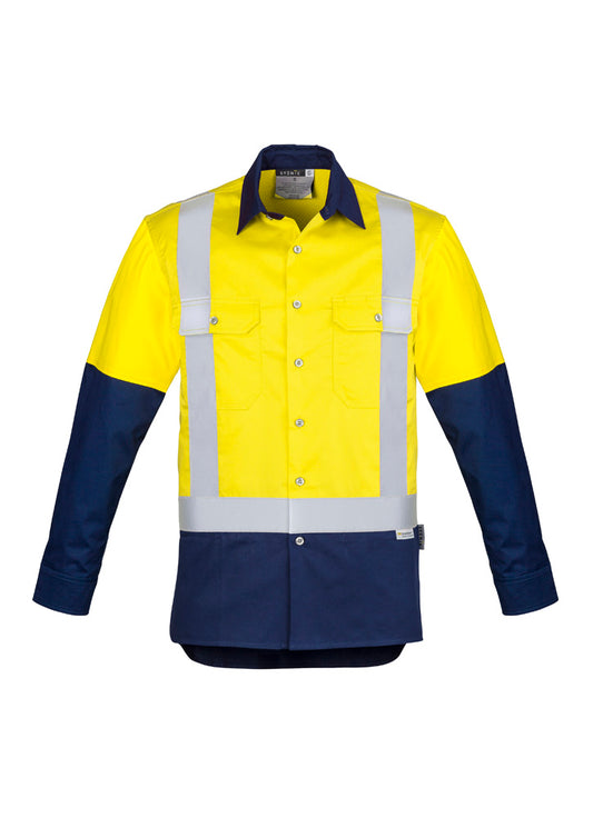 Mens Industrial Long Sleeve Shirt - Shoulder Taped - Simply Merchandise