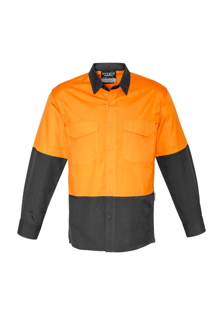 Mens Rugged Cooling Hi Vis Long Sleeve Shirt - Simply Merchandise