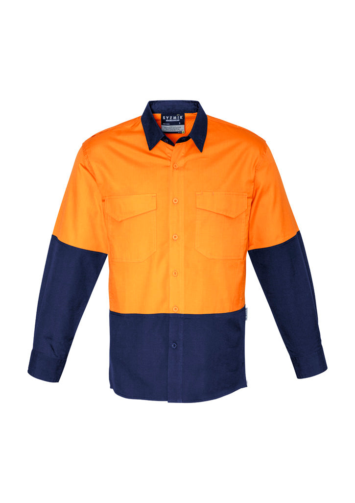 Mens Rugged Cooling Hi Vis Long Sleeve Shirt - Simply Merchandise