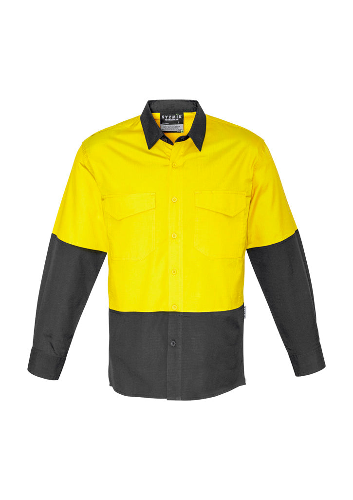 Mens Rugged Cooling Hi Vis Long Sleeve Shirt - Simply Merchandise