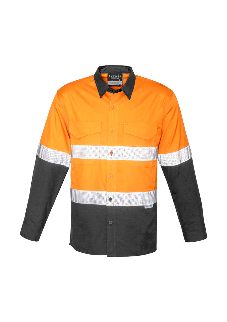 Mens Rugged Cooling Hi Vis Taped Long Sleeve Shirt - Simply Merchandise