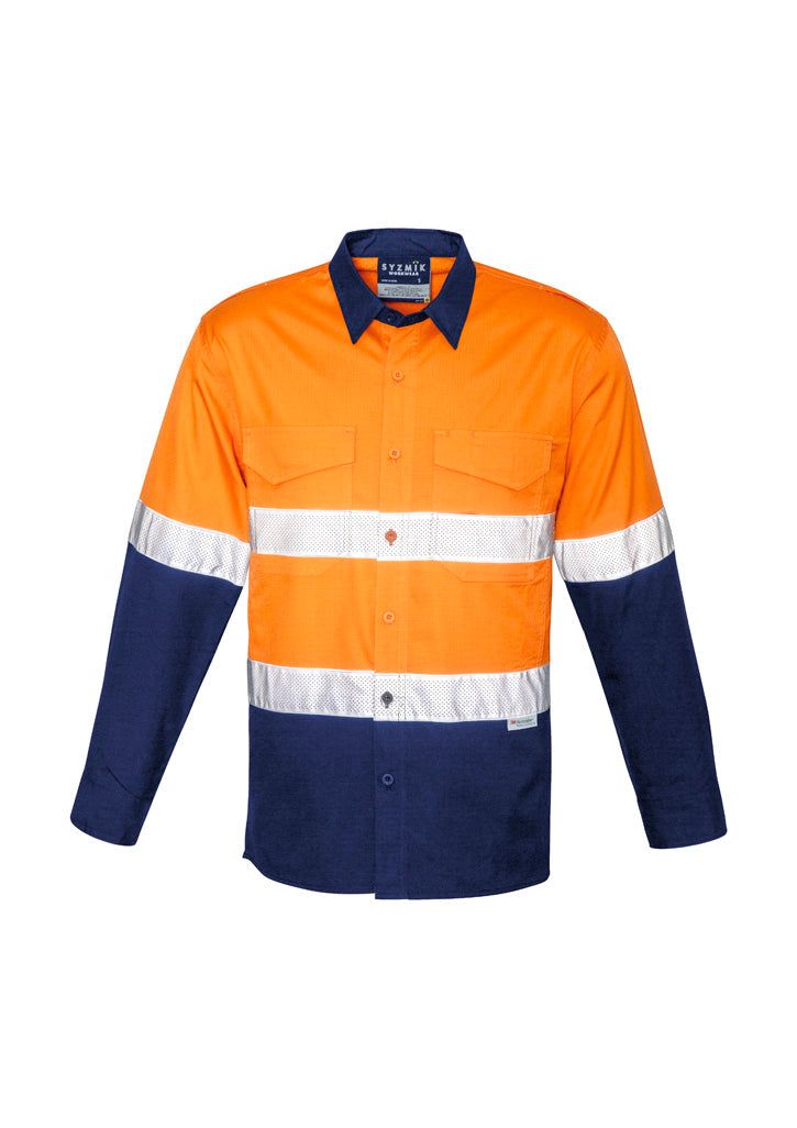 Mens Rugged Cooling Hi Vis Taped Long Sleeve Shirt - Simply Merchandise