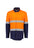 Mens Orange Flame Lightweight Ripstop Spliced Shirt - Hoop Taped - Simply Merchandise