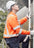 Mens Orange Flame Lightweight Ripstop X Back Taped Shirt - Simply Merchandise