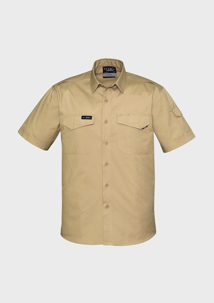 Mens Rugged Cooling Short Sleeve Shirt with custom branded logo - Simply Merchandise