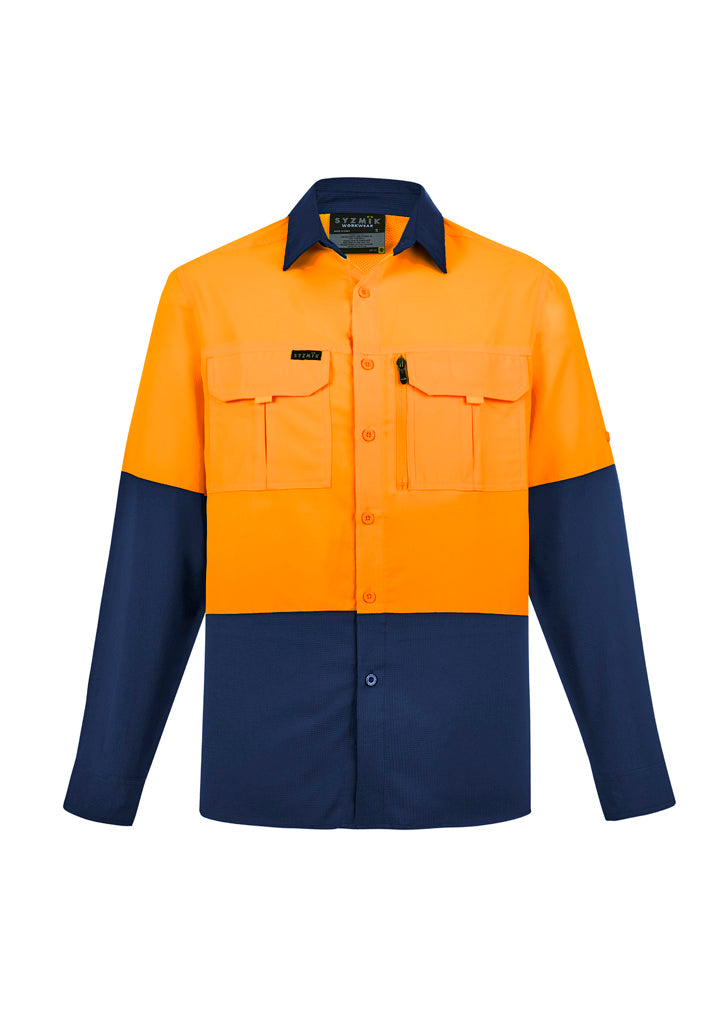 Mens Hi Vis Outdoor Long Sleeve Shirt - Simply Merchandise