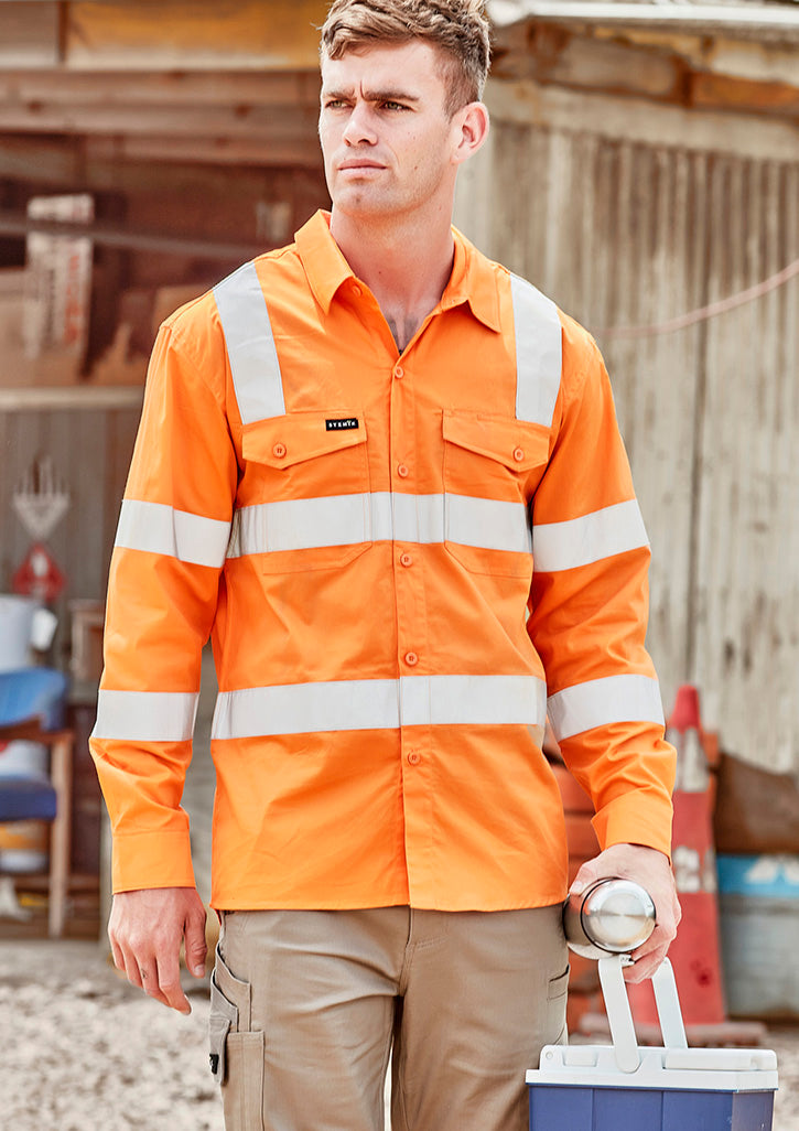 Mens Bio Motion VIC Rail Long Sleeve Shirt with custom branded logo - Simply Merchandise