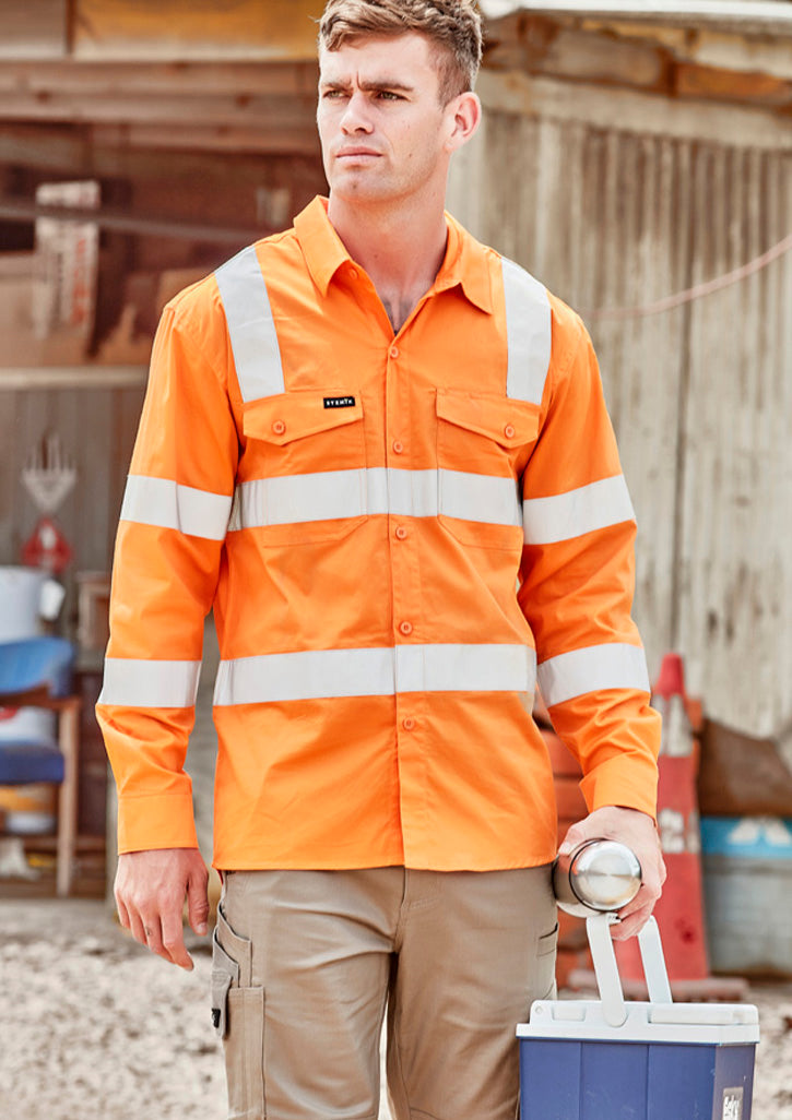 Mens Bio Motion VIC Rail Long Sleeve Shirt with custom branded logo - Simply Merchandise