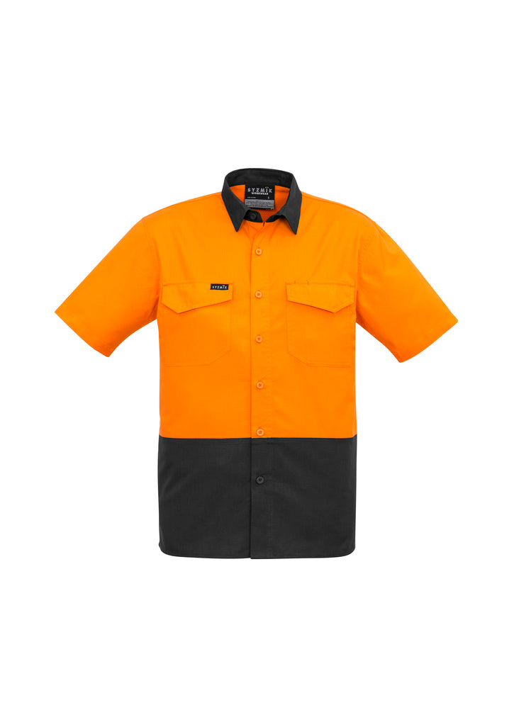 Mens Rugged Cooling Hi Vis Short Sleeve Shirt with custom branded logo - Simply Merchandise