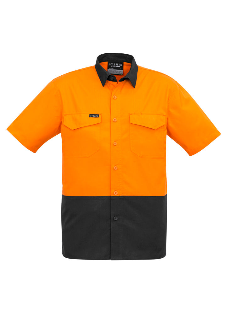 Mens Rugged Cooling Hi Vis Short Sleeve Shirt - Simply Merchandise