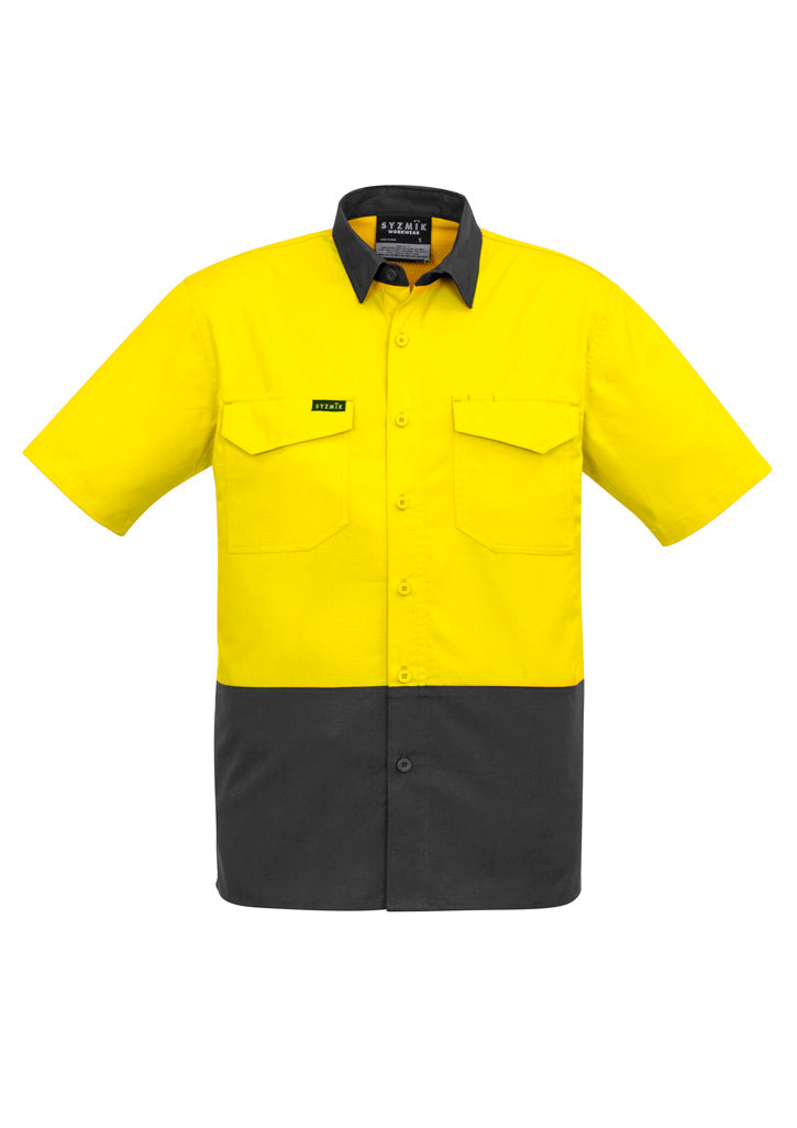 Mens Rugged Cooling Hi Vis Short Sleeve Shirt - Simply Merchandise