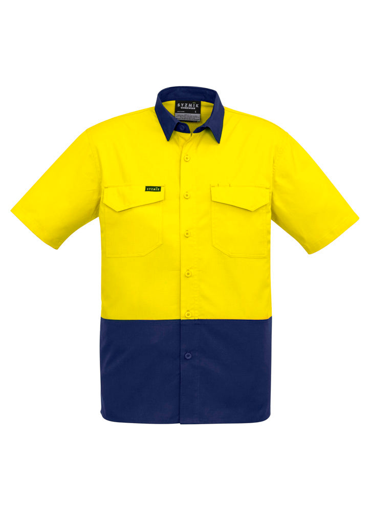 Mens Rugged Cooling Hi Vis Short Sleeve Shirt - Simply Merchandise