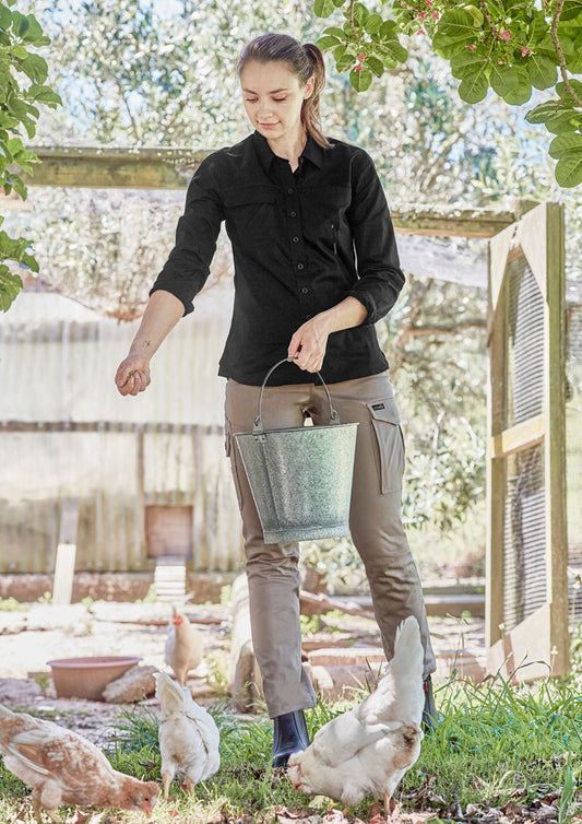 Womens Lightweight Tradie Long Sleeve Shirt - Simply Merchandise