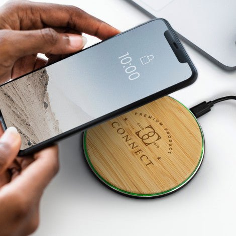 Bamboo 15W Wireless Fast Charger - Simply Merchandise