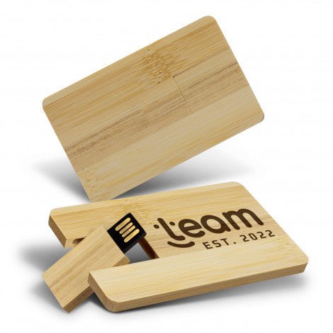 Bamboo Credit Card Flash Drive 8GB - Simply Merchandise