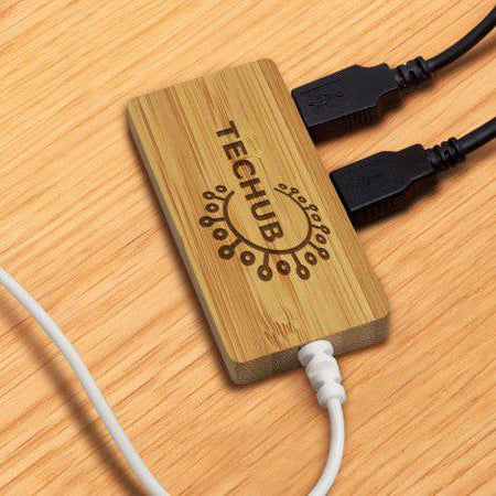 Bamboo USB Hub - Simply Merchandise