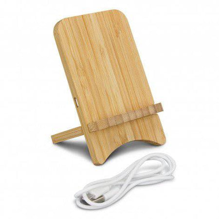 Bamboo Wireless Charging Stand - Simply Merchandise