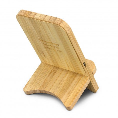 Bamboo Wireless Charging Stand - Simply Merchandise