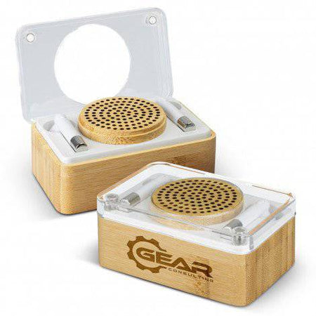 Bamboo Wireless Speaker & Earbud Set - Simply Merchandise